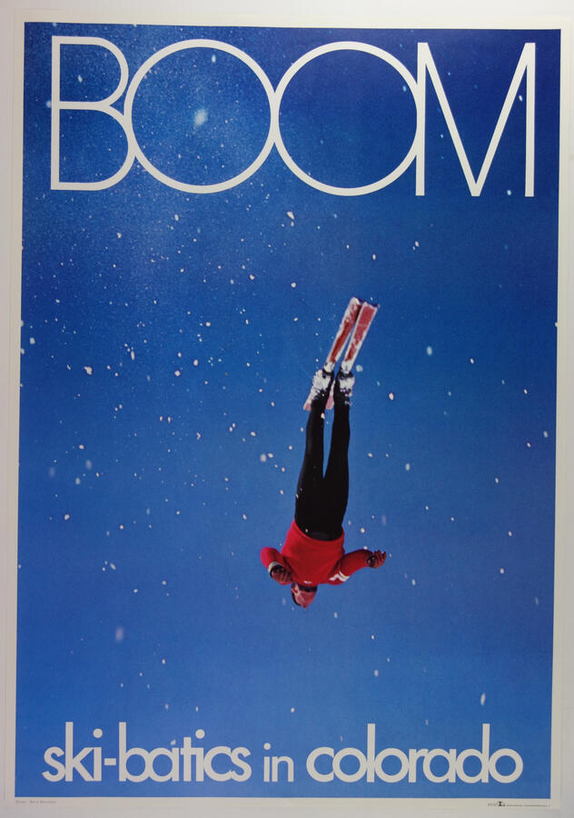 Vintage Original Poster 1968 Boom Looart Ski Colorado Steve Knowlton